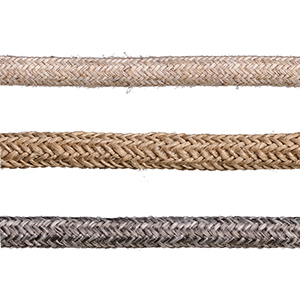 Fil électrique tissu à matériels naturels